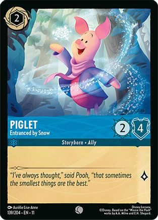 Piglet - Entranced by Snow (139/204) Winterspell (Cold Foil)