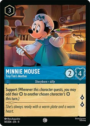 Minnie Mouse - Tiny Tim's Mother (141/204) Winterspell (Cold Foil)