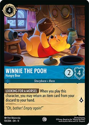 Winnie the Pooh - Hungry Bear (151/204) Winterspell (Cold Foil)