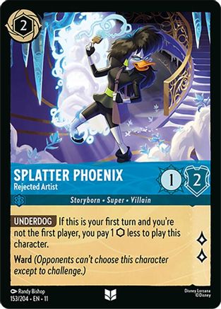 Splatter Phoenix - Rejected Artist (153/204) Winterspell (Cold Foil)