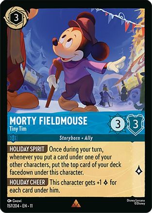 Morty Fieldmouse - Tiny Tim (157/204) Winterspell (Cold Foil)
