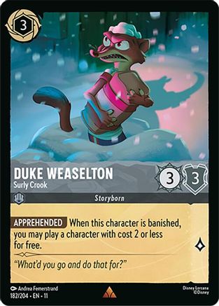 Duke Weaselton - Surly Crook (182/204) Winterspell (Non-Foil)
