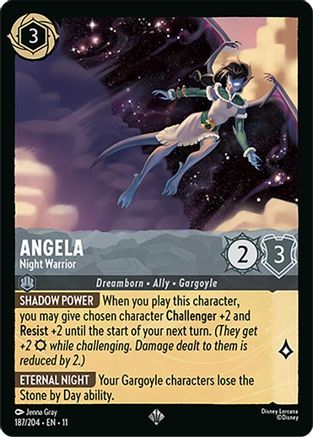 Angela - Night Warrior (187/204) Winterspell (Cold Foil)