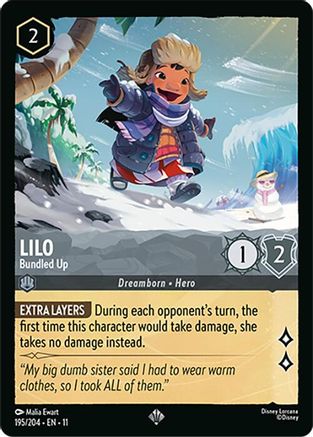 Lilo - Bundled Up (195/204) Winterspell (Non-Foil)