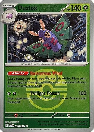 Dustox (Love Ball) 015/217 [ME Ascended Heroes] (Reverse Holofoil)