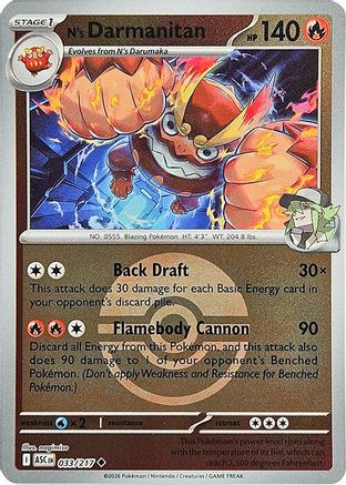 N's Darmanitan (Poke Ball) 033 [ME Ascended Heroes] (Reverse Holofoil)