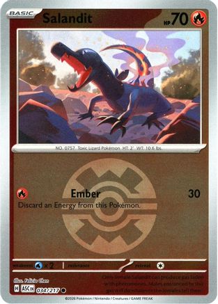 Salandit (Quick Ball) 034 [ME Ascended Heroes] (Reverse Holofoil)