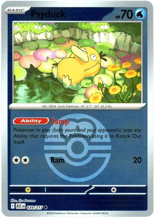 Psyduck (Love Ball) 039/217 [ME Ascended Heroes] (Reverse Holofoil)