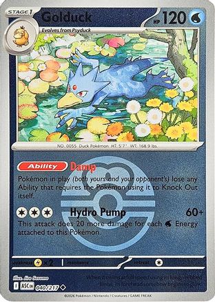 Golduck (Love Ball) 040 [ME Ascended Heroes] (Reverse Holofoil)