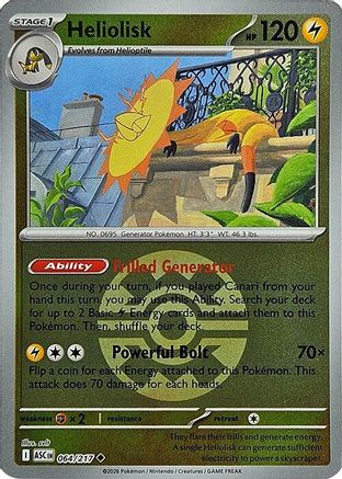 Heliolisk (Quick Ball) 064/217 [ME Ascended Heroes] (Reverse Holofoil)