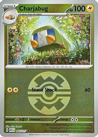 Charjabug (Quick Ball) 065 [ME Ascended Heroes] (Reverse Holofoil)