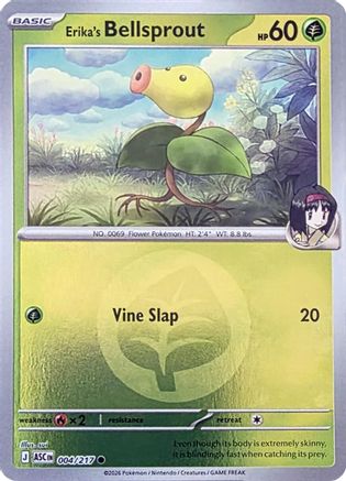 Erika's Bellsprout (Energy Symbol Pattern) 004 [ME Ascended Heroes] (Reverse Holofoil)