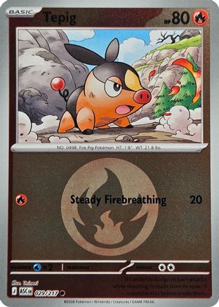 Tepig (Energy Symbol Pattern) 029 [ME Ascended Heroes] (Reverse Holofoil)