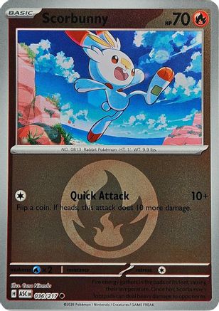 Scorbunny (Energy Symbol Pattern) 036/217 [ME Ascended Heroes] (Reverse Holofoil)