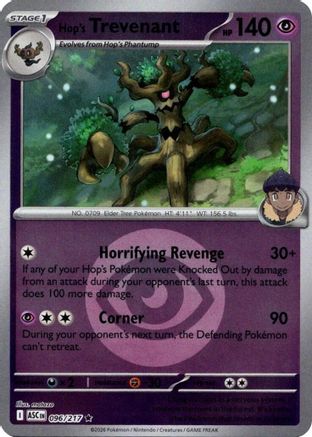 Hop's Trevenant (Energy Symbol Pattern) 096/217 [ME Ascended Heroes] (Reverse Holofoil)
