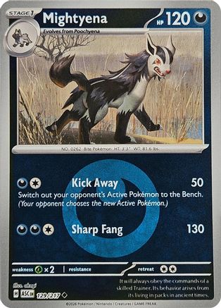 Mightyena (Energy Symbol Pattern) 129/217 [ME Ascended Heroes] (Reverse Holofoil)