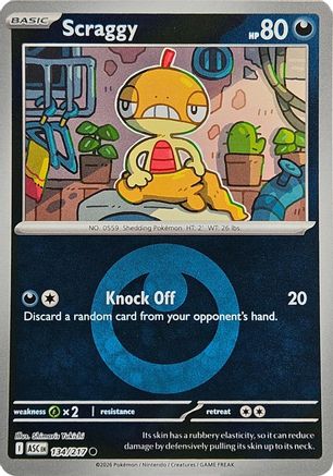 Scraggy (Energy Symbol Pattern) 134 [ME Ascended Heroes] (Reverse Holofoil)