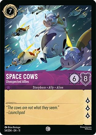 Space Cows - Unexpected Allies (54/204) Winterspell (Cold Foil)