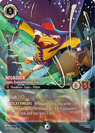 Negaduck - Public Enemy Number One (Enchanted) (232/204) Winterspell ()