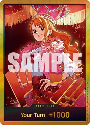 DON!! Card (Nami) (Gold) [Extra Booster: One Piece Heroines Edition] DON!!