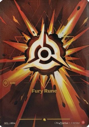 Fury Rune (Alternate Art) (R01a) [Spiritforged] Foil