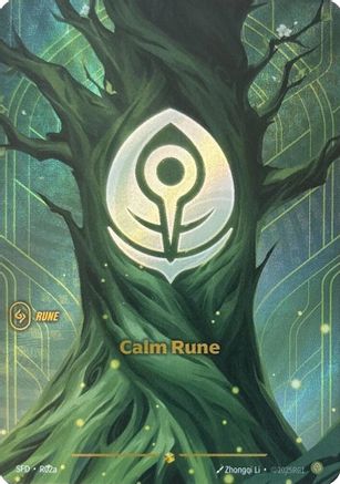 Calm Rune (Alternate Art) (R02a) [Spiritforged] Foil