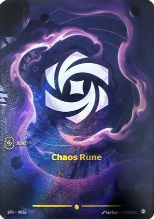 Chaos Rune (Alternate Art) (R05a) [Spiritforged] Foil