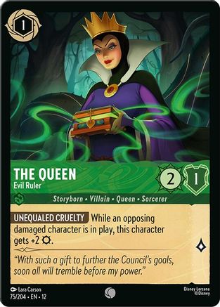 The Queen - Evil Ruler (75/204) Wilds Unknown (Cold Foil)