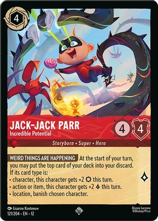 Jack-Jack Parr - Incredible Potential (121/204) Wilds Unknown (Non-Foil)