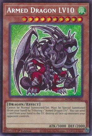 Armed Dragon LV10 [MZMU-EN065] Secret Rare