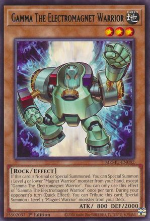 Gamma The Electromagnet Warrior [MZMU-EN082] Rare