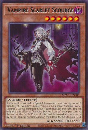 Vampire Scarlet Scourge [MZMU-EN086] Rare
