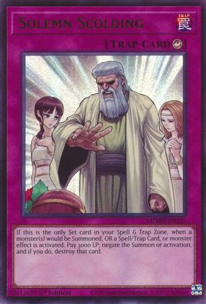 Solemn Scolding [MZMU-EN121] Ultra Rare