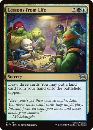 Lessons from Life (TMT-155) - Commander: Teenage Mutant Ninja Turtles Foil