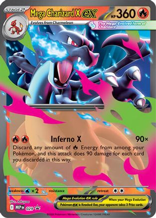 Mega Charizard X ex 029/null [ME Mega Evolution Promo] (Holofoil)
