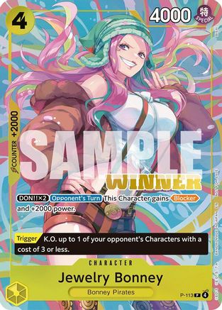 Jewelry Bonney (Heroines Battle Winner Pack) [One Piece Promotion Cards] Promo