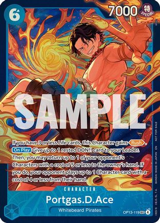 Portgas.D.Ace (119) (Treasure Cup 2026) (Store) [One Piece Promotion Cards] Secret Rare