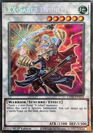 XX-Saber Hyunlei (Starlight Rare) [L26D-ENX35] Starlight Rare