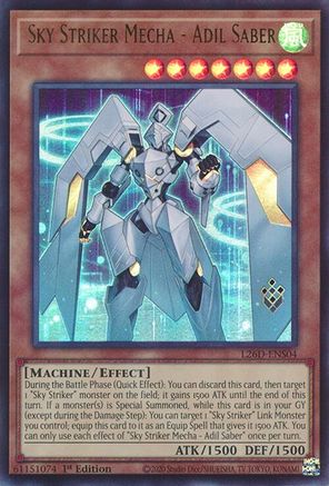 Sky Striker Mecha - Adil Saber [L26D-ENS04] Ultra Rare