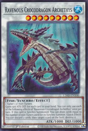 Ravenous Crocodragon Archethys [L26D-ENX40] Common