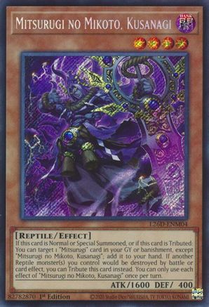 Mitsurugi no Mikoto, Kusanagi [L26D-ENM04] Secret Rare