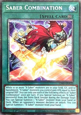 Saber Combination (Starlight Rare) [L26D-ENX25] Starlight Rare