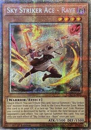 Sky Striker Ace - Raye (Alternate Art) (Starlight Rare) [L26D-ENS01] Starlight Rare