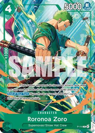 Roronoa Zoro (114) [One Piece Promotion Cards] Promo