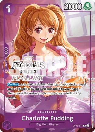Charlotte Pudding (Regionals Finalist Card Set 26-27) [One Piece Promotion Cards] Promo