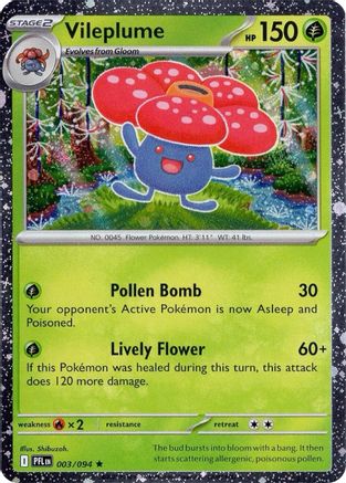 Vileplume (Cosmos Holo) 003/094 [Miscellaneous Cards & Products] (Holofoil)