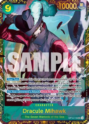 Dracule Mihawk - (CS 26-27 Regionals Season 1) [One Piece Promotion Cards] Secret Rare