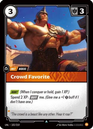 Crowd Favorite (102/219) [Unleashed] Foil