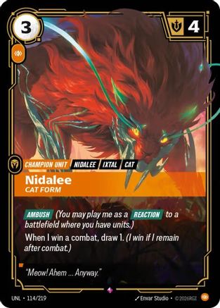 Nidalee - Cat Form (114/219) [Unleashed] Foil