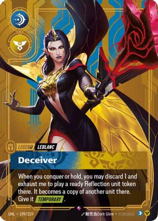 LeBlanc - Deceiver (199/219) [Unleashed] Foil